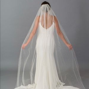 BRAND NEW CATHEDRAL VEIL WITH SCATTERED RHINESTONE